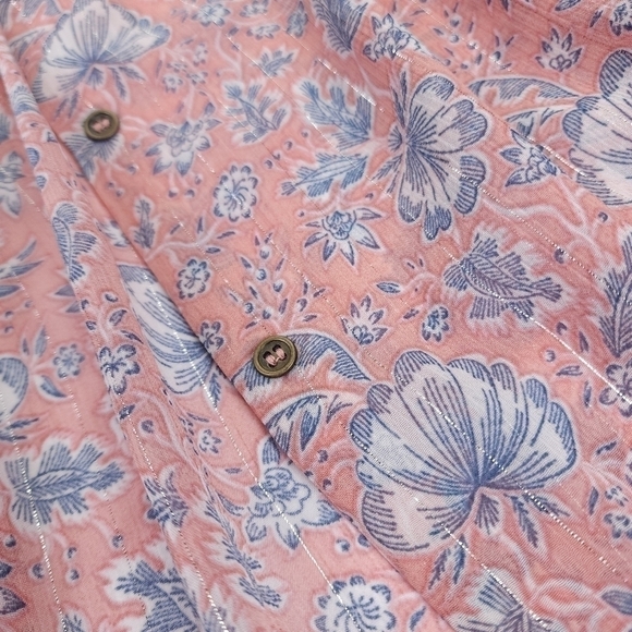 William Rast Boho Floral Top Sz L - Picture 5 of 16